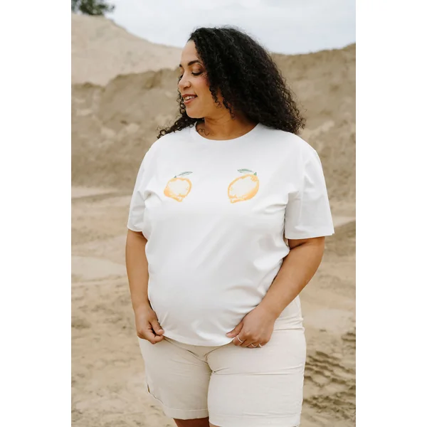 T-shirt oversize fruité - citron