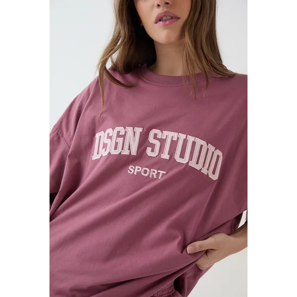 T-shirt Oversize À Appliqué Dsgn Studio