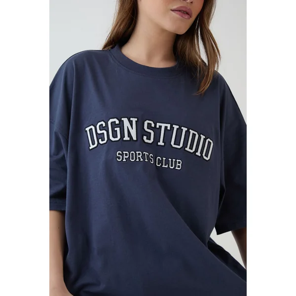 T-shirt Oversize À Appliqué Dsgn Studio