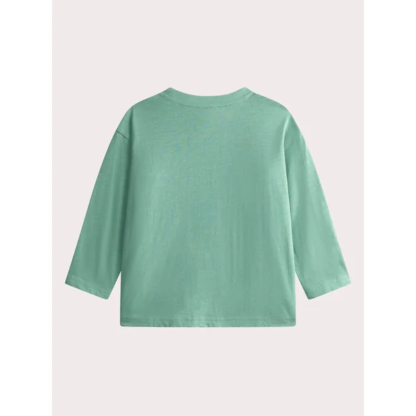 T-shirt vert manches longues sequins magiques - Soins Bébé Naturels & Produits Maman Après Naissance