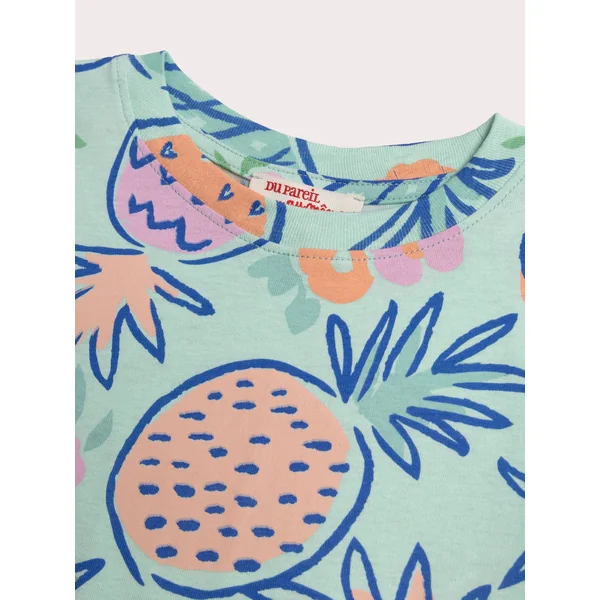T-shirt à manches courtes imprimé ananas - Soins Bébé Naturels & Produits Maman Après Naissance