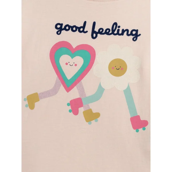 T-shirt à manches longues good feeling pour fille - Soins Bébé Naturels & Produits Maman Après Naissance
