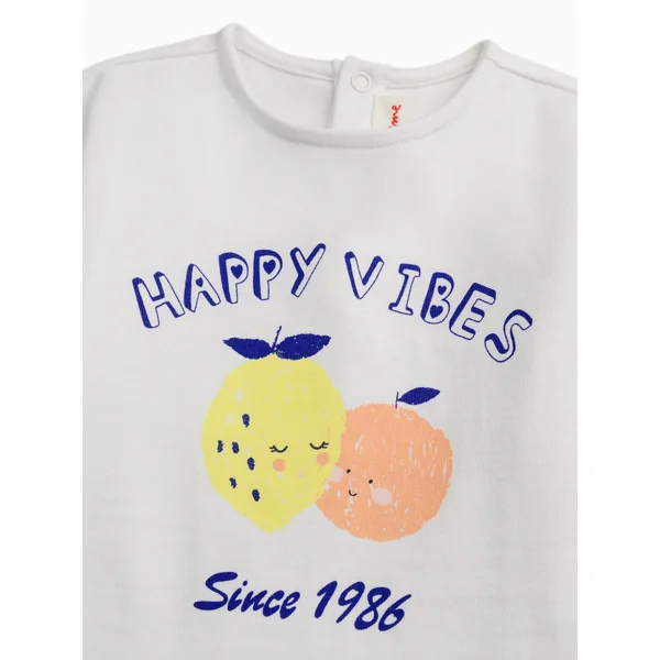 T-shirt à manches volantées motif fruit pour bébé fille - Soins Bébé Naturels & Produits Maman Après Naissance