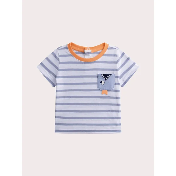 T-shirt à rayures pour bébé garçon - Soins Bébé Naturels & Produits Maman Après Naissance