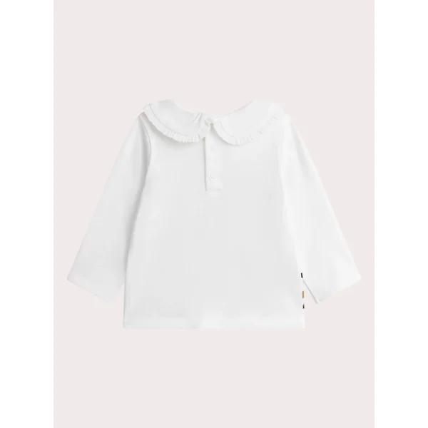 T-shirt écru pour bébé fille - Soins Bébé Naturels & Produits Maman Après Naissance