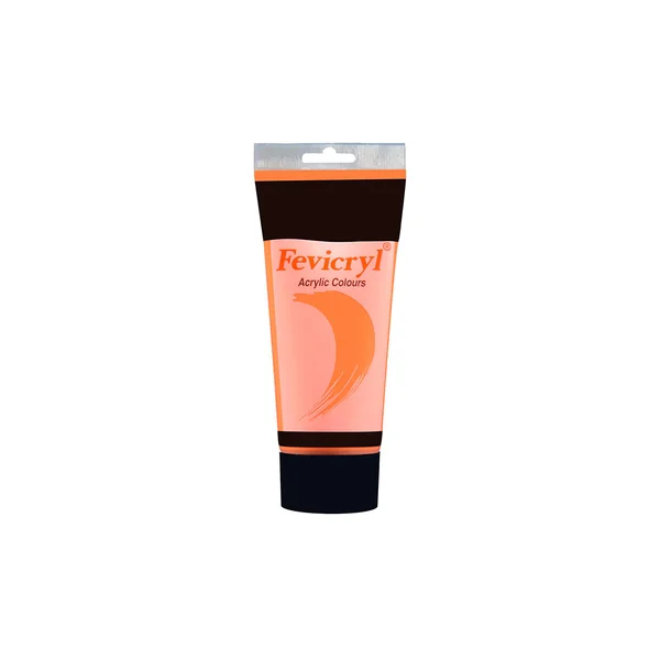Tube de peinture acrylique orange 200ml