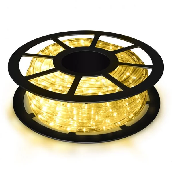 Tube lumineux LED 20m Cordon lumineux 230V, 720 Ampoules 15000h, intérieur extérieur, Beige, Blanc Froid, Multicolore