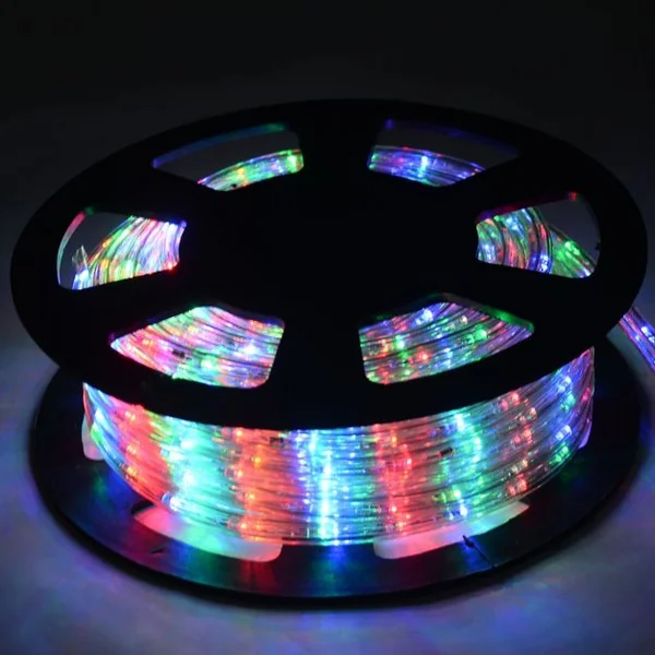 Tube lumineux LED 30m Cordon lumineux 230V, 1080 Ampoules 15000h, pour l’intérieur et l’extérieur, Multicolore