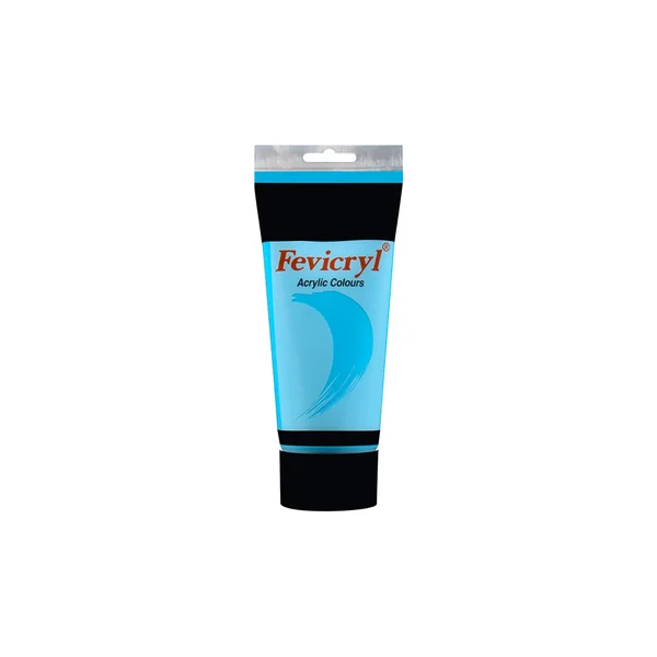 Tube peinture acrylique bleu céruléen 200ml