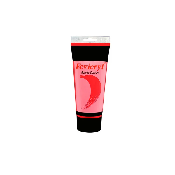 Tube peinture acrylique rouge carmin 200ml