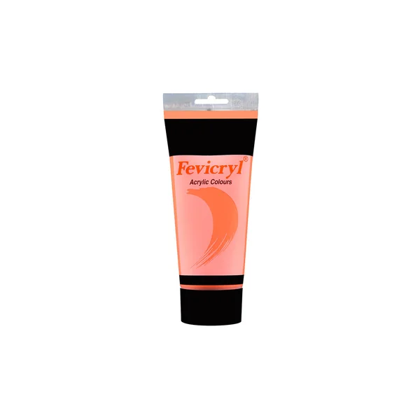 Tube peinture acrylique vermillon 200ml