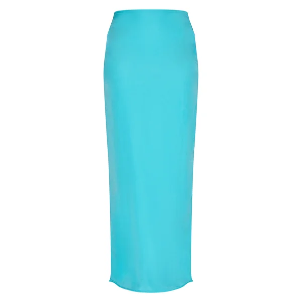 Turquoise Jupe Longue En Mousseline Imprimé Zèbre