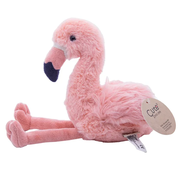 Ultra-soft pink flamingo plush for children