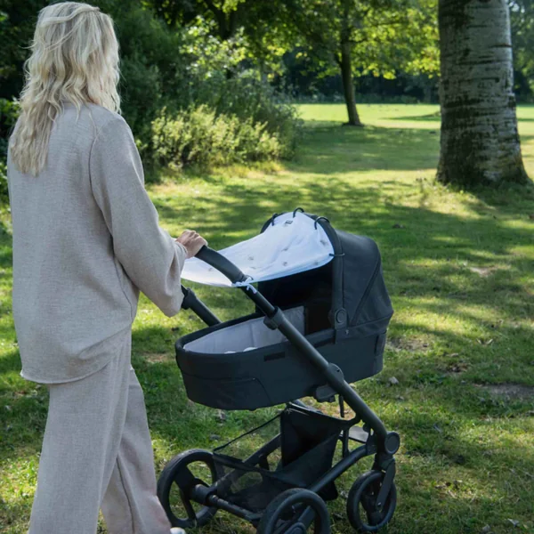 Universal pushchair and car seat sunshade upf 50+ feather