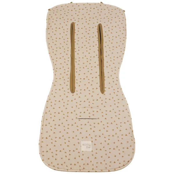 Universal pushchair seat liner Cœurs Poppy