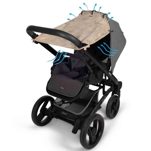 Universal stroller and car seat sunshade Romantic Leaves upf50+