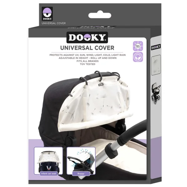 Universal sunshade for pushchair and car seat UPF50+ Dandelion