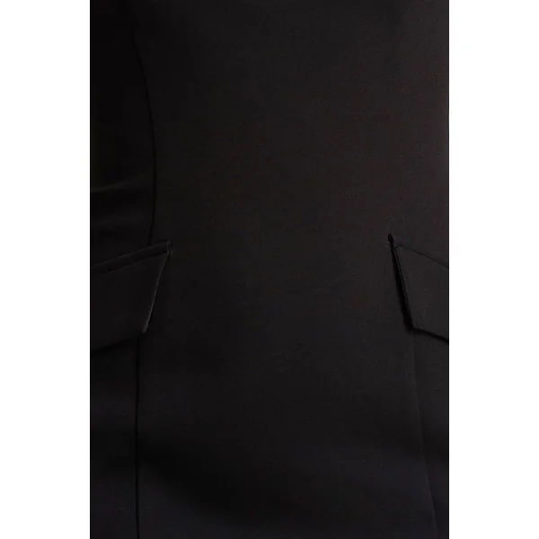 Vaila | Robe longue noire à encolure ronde