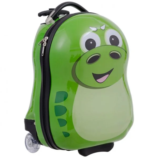 Valise enfant + sac à dos lot de 2 pc bagage à main avec roulettes en Motif dinosaure