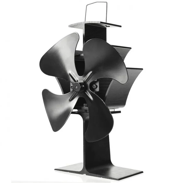 Ventilateur pour Poêle 4 pales Silencieux Éco Ventilateur chaleur pour poêles à bois et cheminées.