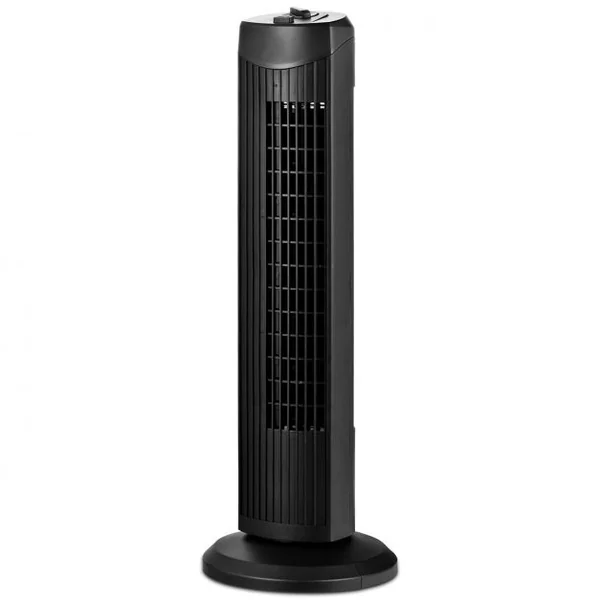 Ventilateur Tour 45 W Ventilateur 70,5 cm Colonne Oscillant et Silencieux 3 Niveaux de Vitesse 24x24x70,5cm Noir