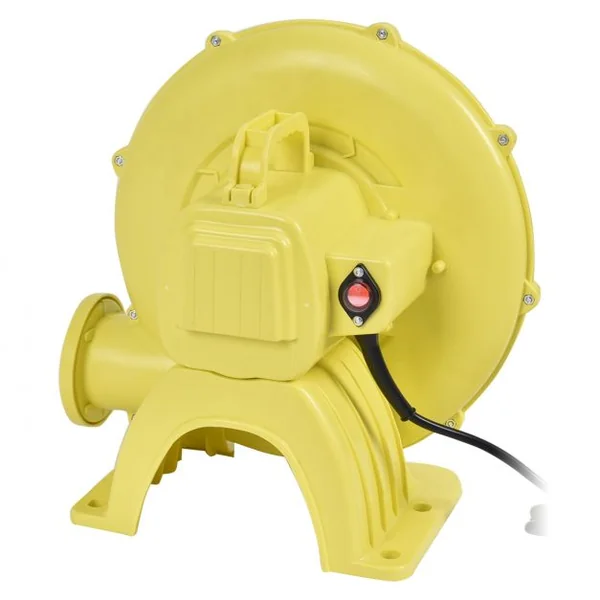 Ventilateur Électrique pour Château Gonflable Barbecue Piscine avec Moteur 350 W 220-240V 50Hz Jaune