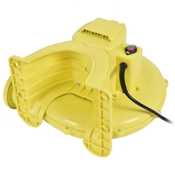 Ventilateur Électrique pour Château Gonflable Barbecue Piscine avec Moteur 350 W 220-240V 50Hz Jaune