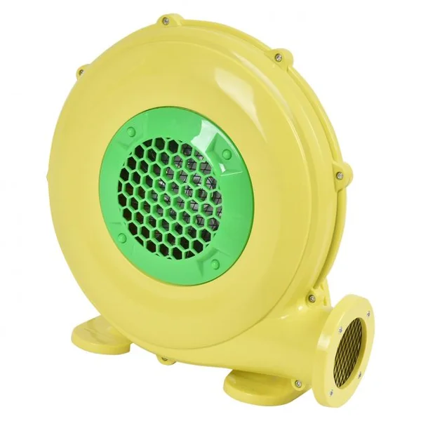 Ventilateur Électrique pour Château Gonflable Barbecue Piscine avec Moteur 450 W 220-240V 50Hz Jaune