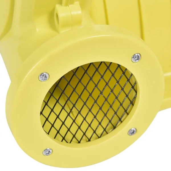 Ventilateur Électrique pour Château Gonflable Barbecue Piscine avec Moteur 450 W 220-240V 50Hz Jaune