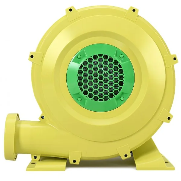 Ventilateur Électrique pour Château Gonflable Barbecue Piscine Pompe Gonflable avec Moteur 680W 220-240V 50Hz Jaune