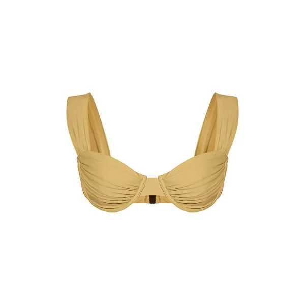 Vert Olive Haut De Bikini À Armatures