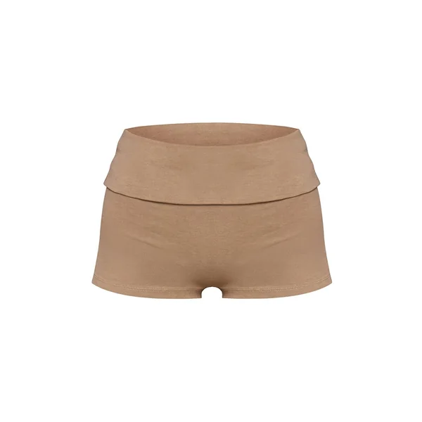 Vert Sauge Short Taille Pliable En Coton Doux