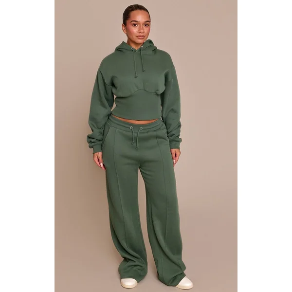 Vert Sweat À Casynthétiqueche Court Taille Froncée Shape