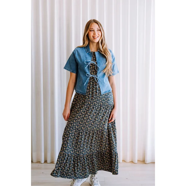 Veste ANAHÉ à boucles - jeans