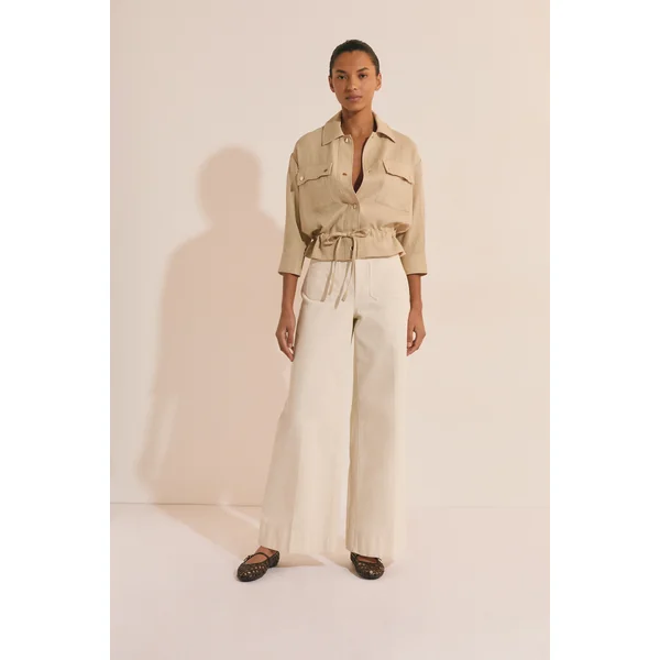 Veste casual avec détails boutonnés argentés