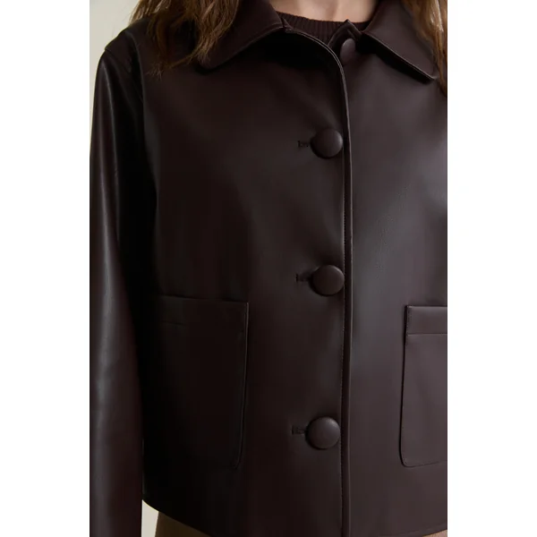 Veste courte en vinyle