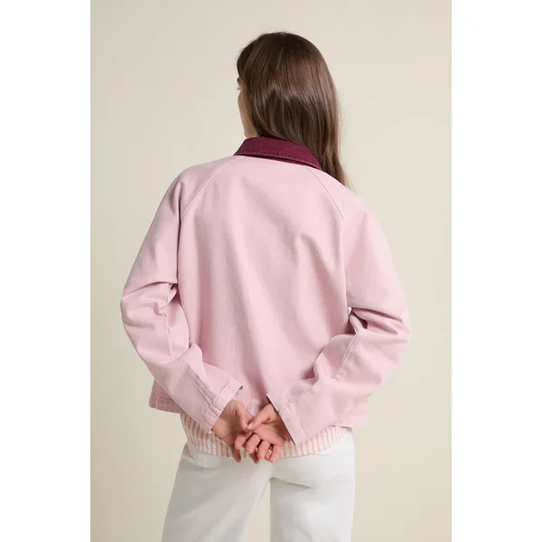 Veste courte à col velours