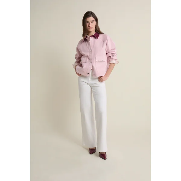 Veste courte à col velours