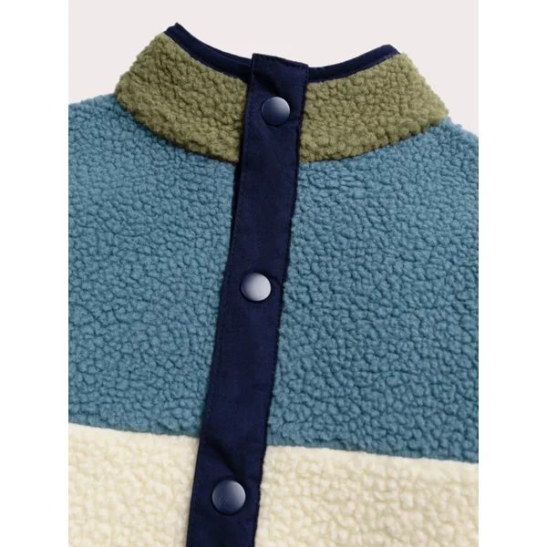 Veste effet mouton color block - Soins Bébé Naturels & Produits Maman Après Naissance