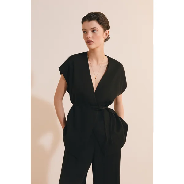 Veste kimono sans manches