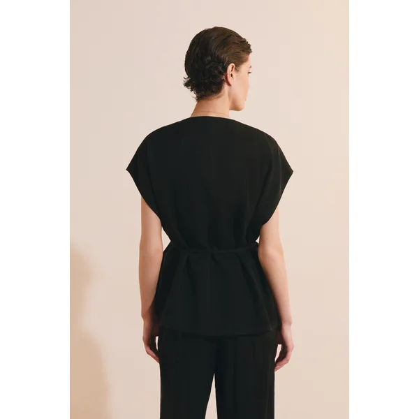 Veste kimono sans manches