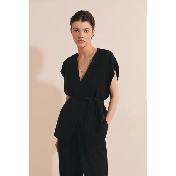 Veste kimono sans manches