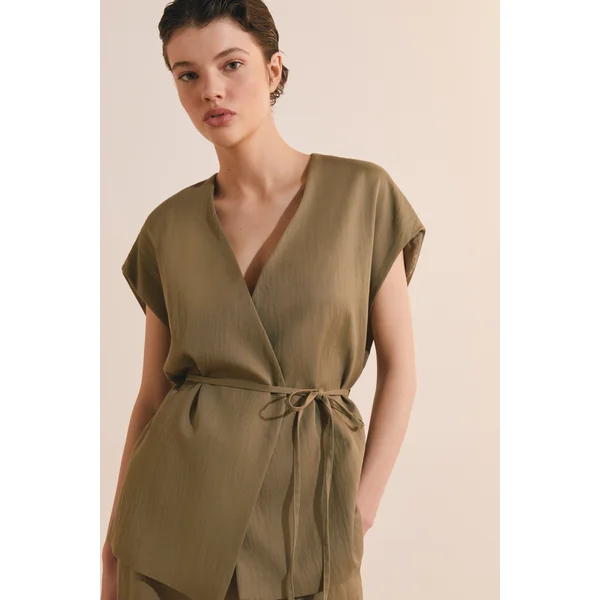 Veste kimono sans manches