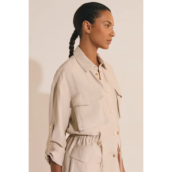 Veste saharienne avec détail poche