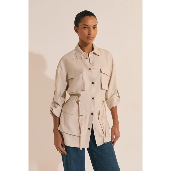 Veste saharienne avec détail poche