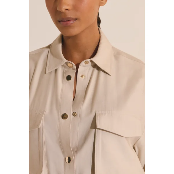 Veste saharienne avec détail poche
