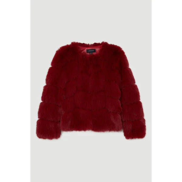 Veste à manches longues à panneaux en synthétique