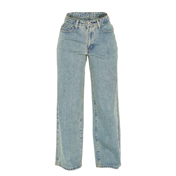 Vintage Délavé Jean Large Délavé Petite Taille