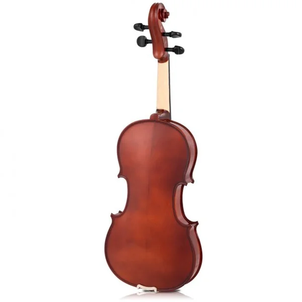 Violon Acoustique 4/4 avec Étui et Archet et Accessoires en Bois d’Épicéa et d’Érable, 58,5x21cm, Marron Foncé