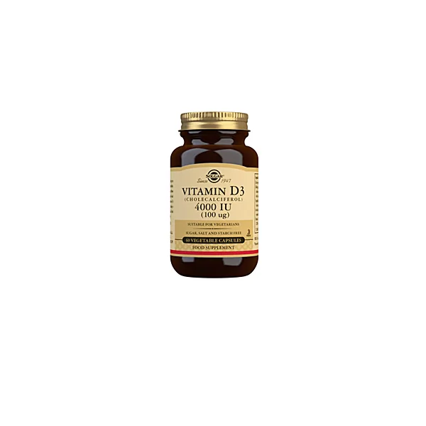 VIT D3 4000 UI 100 mcg. cápsulas vegetales